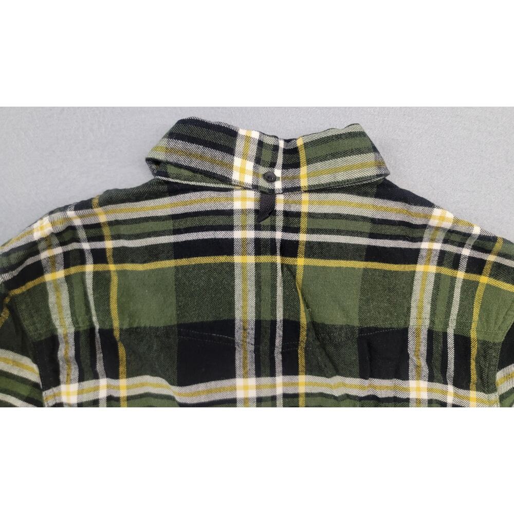 Rag & Bone Kellen Plaid Midi Shirt Dress Green Zip Front Collared Womens M - Picture 6 of 12